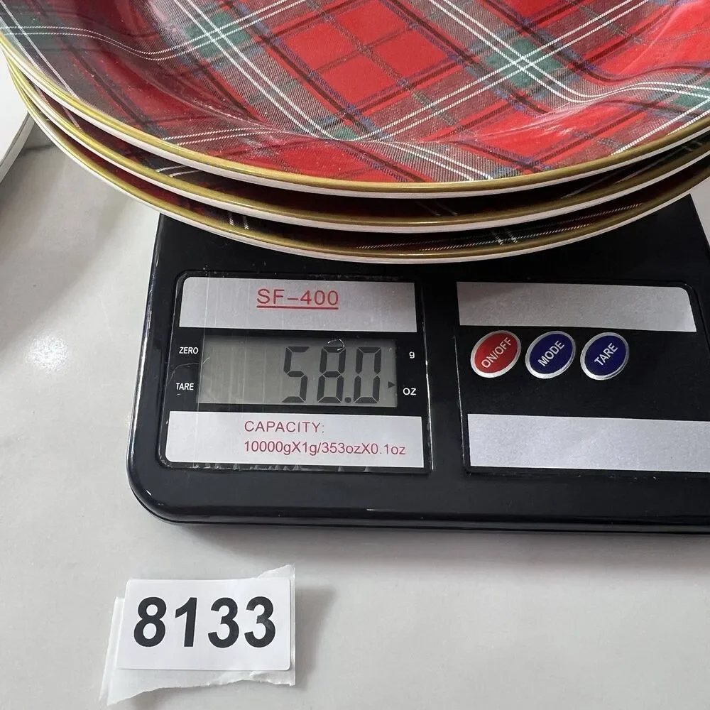 3 Williams Sonoma Red Plaid Christmas 9